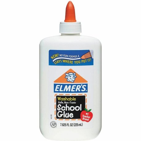 Elmer's Washable School Glue - 7.62 oz - 1 Each - White