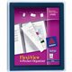 Avery Flexi-View Letter Pocket Folder - 8 1/2" x 11" - 150 Sheet Capacity - 6 Internal Pocket(s) - Polypropylene - Navy Blue - 1