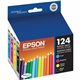 Epson DURABrite 124 Original Ink Cartridge - Inkjet - 170 Pages - Black, Cyan, Magenta, Yellow - 4 / Pack