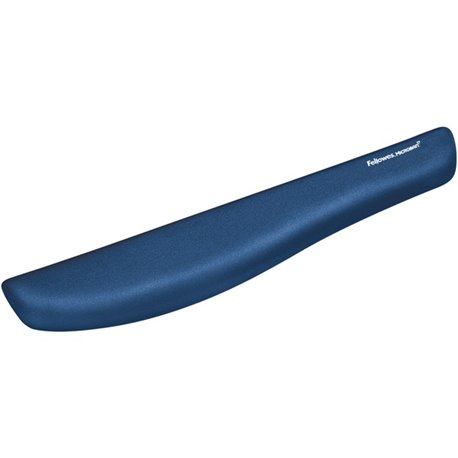 Fellowes PlushTouch Keyboard Wrist Rest with Microban - Blue - 1" x 18.13" x 3.19" Dimension - Blue - Foam - Wear Resistant, Tea