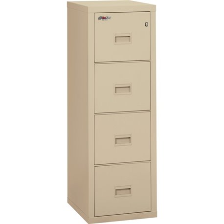 FireKing Insulated Turtle File Cabinet - 4-Drawer - 17.7" x 22.1" x 52.8" - 4 x Drawer(s) for File - Letter, Legal - Fire Resist