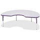 Jonti-Craft Berries Elementary Height Color Edge Kidney Table - For - Table TopLaminated Kidney-shaped, Purple Top - Four Leg Ba