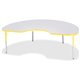 Jonti-Craft Berries Elementary Height Color Edge Kidney Table - For - Table TopLaminated Kidney-shaped, Yellow Top - Four Leg Ba