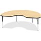 Jonti-Craft Berries Elementary Height Color Top Kidney Table - For - Table TopLaminated Kidney-shaped, Maple Top - Four Leg Base