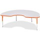 Jonti-Craft Berries Elementary Height Color Edge Kidney Table - For - Table TopLaminated Kidney-shaped, Orange Top - Four Leg Ba