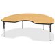 Jonti-Craft Berries Elementary Height Color Top Kidney Table - For - Table TopBlack Oak Kidney-shaped, Laminated Top - Four Leg 