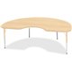 Jonti-Craft Berries Elementary Height Maple Top/Edge Kidney Table - For - Table TopLaminated Kidney-shaped, Maple Top - Four Leg