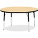 Jonti-Craft Berries Adult Height Color Top Round Table - For - Table TopLaminated Round, Maple Top - Four Leg Base - 4 Legs - He