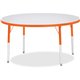 Jonti-Craft Berries Adult Height Color Edge Round Table - For - Table TopLaminated Round, Orange Top - Four Leg Base - 4 Legs - 