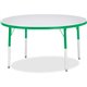 Jonti-Craft Berries Adult Height Color Edge Round Table - For - Table TopGreen Round, Laminated Top - Four Leg Base - 4 Legs - H