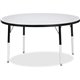 Jonti-Craft Berries Adult Height Color Edge Round Table - For - Table TopBlack Round, Laminated Top - Four Leg Base - 4 Legs - H