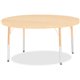 Jonti-Craft Berries Elementary Height Maple Top/Edge Round Table - For - Table TopLaminated Round, Maple Top - Four Leg Base - 4