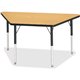 Jonti-Craft Berries Adult-Size Classic Color Trapezoid Table - For - Table TopBlack Oak Trapezoid, Laminated Top - Four Leg Base