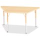 Jonti-Craft Berries Adult-Size Maple Prism Trapezoid Table - For - Table TopLaminated Trapezoid, Maple Top - Four Leg Base - 4 L