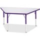 Jonti-Craft Berries Elementary Height Prism Edge Trapezoid Table - For - Table TopLaminated Trapezoid, Purple Top - Four Leg Bas