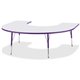 Jonti-Craft Berries Prism Horseshoe Student Table - For - Table TopLaminated Horseshoe-shaped, Purple Top - Four Leg Base - 4 Le