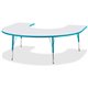 Jonti-Craft Berries Prism Horseshoe Student Table - For - Table TopLaminated Horseshoe-shaped, Teal Top - Four Leg Base - 4 Legs