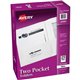 Avery Letter Pocket Folder - 8 1/2" x 11" - 40 Sheet Capacity - 2 Internal Pocket(s) - Paper - White - 0% Recycled - 25 / Box