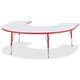 Jonti-Craft Berries Prism Horseshoe Student Table - For - Table TopLaminated Horseshoe-shaped, Red Top - Four Leg Base - 4 Legs 