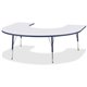 Jonti-Craft Berries Prism Horseshoe Student Table - For - Table TopLaminated Horseshoe-shaped, Navy Top - Four Leg Base - 4 Legs