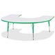 Jonti-Craft Berries Prism Horseshoe Student Table - For - Table TopGreen Horseshoe-shaped, Laminated Top - Four Leg Base - 4 Leg