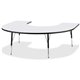 Jonti-Craft Berries Prism Horseshoe Student Table - For - Table TopBlack Horseshoe-shaped, Laminated Top - Four Leg Base - 4 Leg