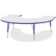 Jonti-Craft Berries Elementary Height Prism Edge Horseshoe Table - For - Table TopBlue Horseshoe-shaped, Laminated Top - Four Le