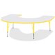 Jonti-Craft Berries Elementary Height Prism Edge Horseshoe Table - For - Table TopLaminated Horseshoe-shaped, Yellow Top - Four 