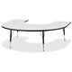 Jonti-Craft Berries Elementary Height Prism Edge Horseshoe Table - For - Table TopBlack Horseshoe-shaped, Laminated Top - Four L