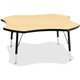 Jonti-Craft Berries Color Top Four Leaf Activity Table - For - Table TopLaminated, Maple Top - Four Leg Base - 4 Legs - Height A