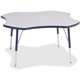 Jonti-Craft Berries Prism Four-Leaf Student Table - For - Table TopLaminated, Navy Top - Four Leg Base - 4 Legs - Height Adjusta