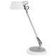 Alba LEDLUCE Desk Lamp - 1 x 6.50 W LED Bulb - Weighted Base, Adjustable - 330 lm Lumens - ABS - Desk Mountable - White - for De