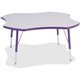 Jonti-Craft Berries Elementary Height Prism Four-Leaf Table - For - Table TopLaminated, Purple Top - Four Leg Base - 4 Legs - He