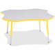 Jonti-Craft Berries Elementary Height Prism Four-Leaf Table - For - Table TopLaminated, Yellow Top - Four Leg Base - 4 Legs - He