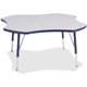 Jonti-Craft Berries Elementary Height Prism Four-Leaf Table - For - Table TopLaminated, Navy Top - Four Leg Base - 4 Legs - Heig