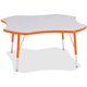 Jonti-Craft Berries Elementary Height Prism Four-Leaf Table - For - Table TopLaminated, Orange Top - Four Leg Base - 4 Legs - He