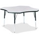 Jonti-Craft Berries Elementary Height Prism Four-Leaf Table - For - Table TopBlack, Laminated Top - Four Leg Base - 4 Legs - Hei