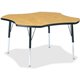 Jonti-Craft Berries Elementary Black Edge Four-leaf Table - For - Table TopBlack Oak, Laminated Top - Four Leg Base - 4 Legs - H