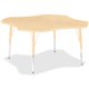 Jonti-Craft Berries Elementary Maple Laminate Four-leaf Table - For - Table TopLaminated, Maple Top - Four Leg Base - 4 Legs - H