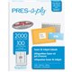 Avery Easy Peel Address Label - 1" Width x 2 5/8" Length - Permanent Adhesive - Rectangle - Inkjet - White, Silver - Paper - 30 