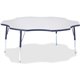 Jonti-Craft Berries Prism Six-Leaf Student Table - For - Table TopLaminated, Navy Top - Four Leg Base - 4 Legs - Height Adjustab