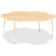 Jonti-Craft Berries Adult Maple Laminate Six-leaf Table - For - Table TopLaminated, Maple Top - Four Leg Base - 4 Legs - Height 