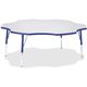 Jonti-Craft Berries Elementary Height Prism Six-Leaf Table - For - Table TopBlue, Laminated Top - Four Leg Base - 4 Legs - Heigh