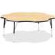 Jonti-Craft Berries Elementary Black Edge Six-leaf Table - For - Table TopLaminated, Maple Top - Four Leg Base - 4 Legs - Height