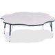 Jonti-Craft Berries Elementary Height Prism Six-Leaf Table - For - Table TopLaminated, Navy Top - Four Leg Base - 4 Legs - Heigh