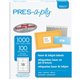 PRES-a-ply White Labels - 2" Width x 4" Length - Permanent Adhesive - Rectangle - Laser, Inkjet - White - Paper - 10 / Sheet - 1