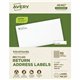 Avery(R) EcoFriendly Recycled Return Address Labels, 1/2" x 1-3/4" , White, Permanent Label Adhesive, 8,000 Printable Labels (48