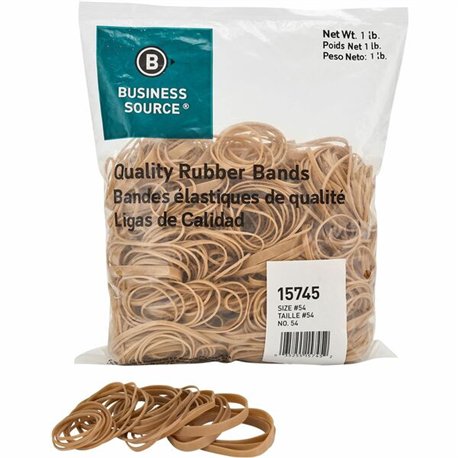 Business Source Quality Rubber Bands - Size: Assorted - Sustainable - 1 / Pack - Rubber - Crepe