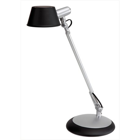 Alba LEDLUCE Desk Lamp - 1 x 6.50 W LED Bulb - Weighted Base, Adjustable, Articulated Arm - 330 lm Lumens - ABS - Desk Mountable