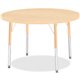 Jonti-Craft Elementary Height Maple Round Table - For - Table TopLaminated Round, Maple Top - Four Leg Base - 4 Legs - Height Ad